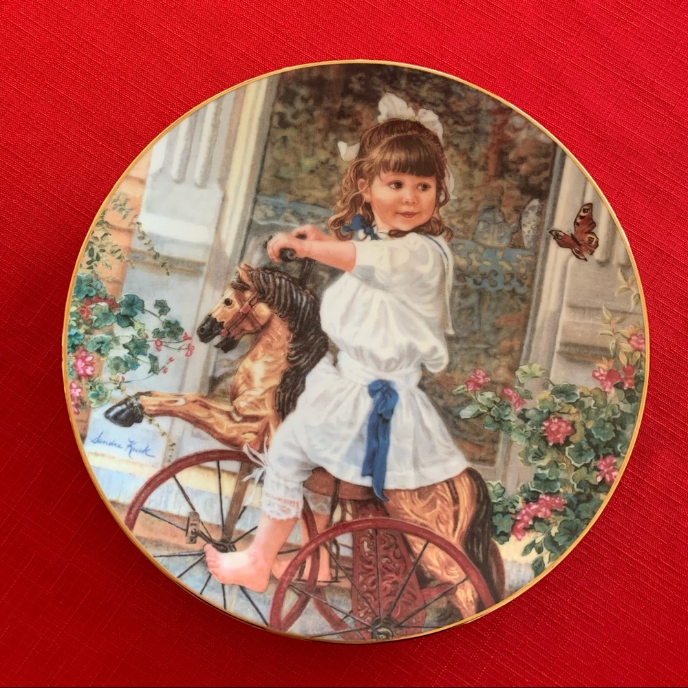 Vintage 1993 Decorative Bradex Plate “Me and My Pony” The Bradford Exchange
